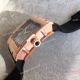 Richard Mille RM 016 Rose Gold White Arabic Markers Rubber Copy Watch (4)_th.jpg